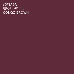 #5F2A3A - Congo Brown Color Image